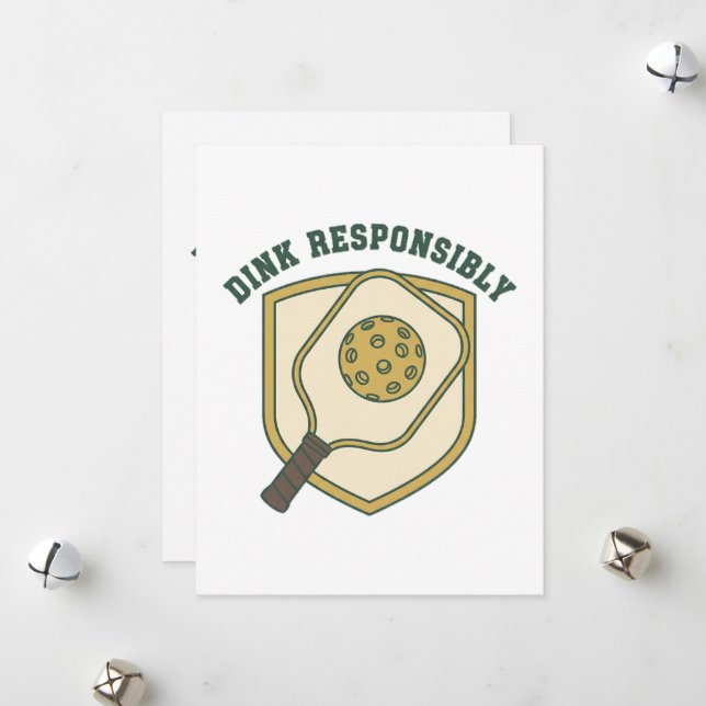  Dink Responsibly Holiday Card (Front/Back In Situ)