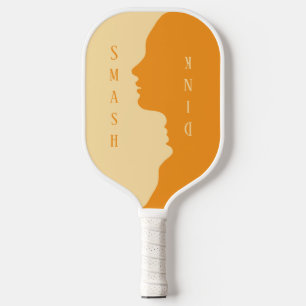 Dink & Smash, Yin Yang Orange/Yellow Pickleball Paddle