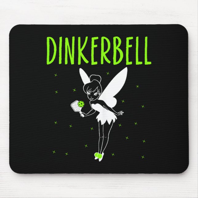 Dinkerbell funny pickleball lover paddleball playe mouse mat (Front)