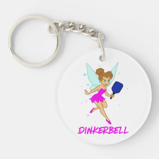 Dinkerbell Pickleball - Funny Pickleball For Her Key Ring