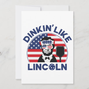 Dinkin Like Lincoln Invitation