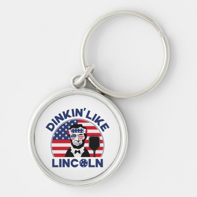Dinkin Like Lincoln Key Ring (Front)