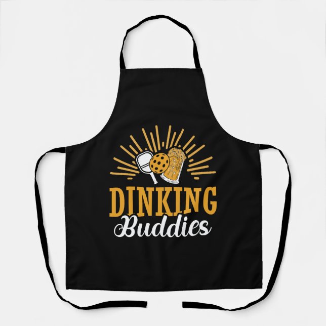 Dinking Buddies Pickleball Paddle Sports Game Apron (Front)