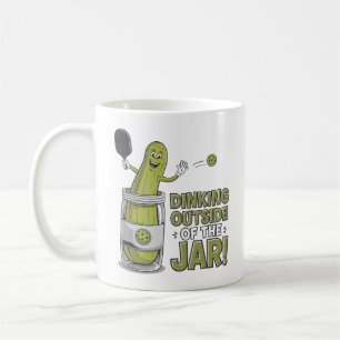 Dinking Outside the Jar! 🥒🏓 Pickleball Pickle Ca Coffee Mug