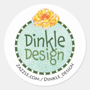 Dinkle Design Classic Round Sticker