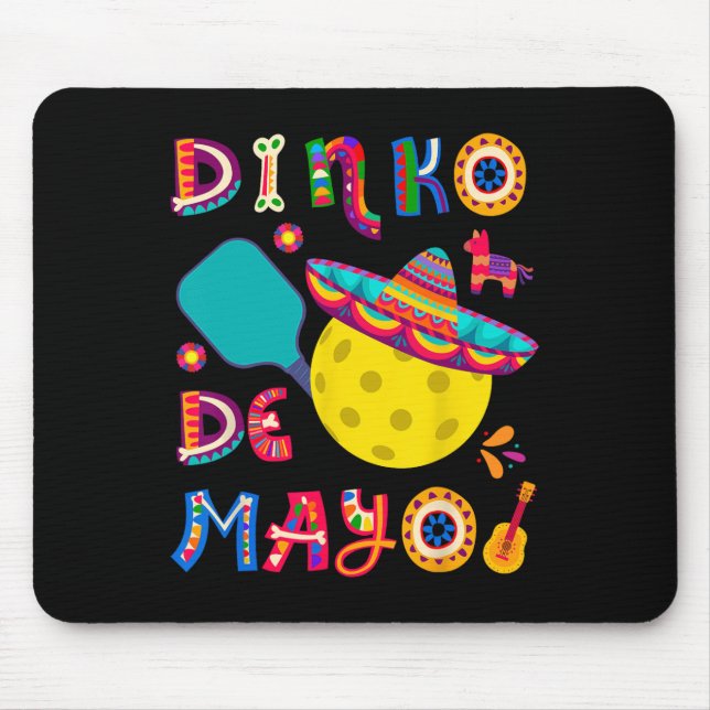 Dinko De Mayo Funny Cinco De Mayo Funny Picklebyll Mouse Mat (Front)