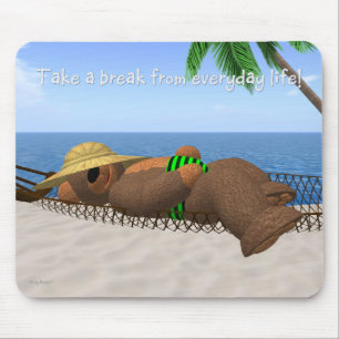 Dinky Bear: Summer Feelings Mouse Mat