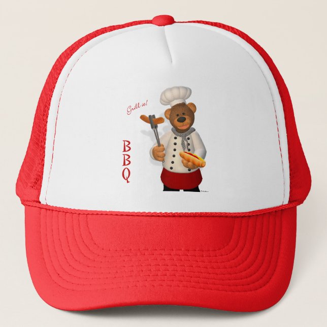 Dinky Bears BBQ Chef Trucker Hat (Front)