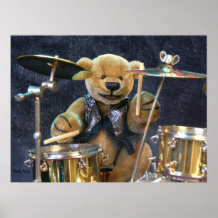 Dinky Bears Drummer Poster