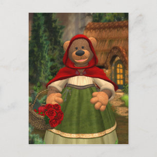Dinky Bears: Little Red-Cap Postcard