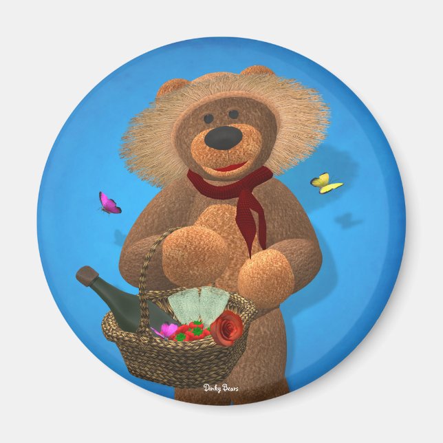 Dinky Bears: Picnic Time Magnet (Front)