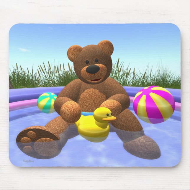 Dinky Bears: Pool Fun Mouse Mat (Front)