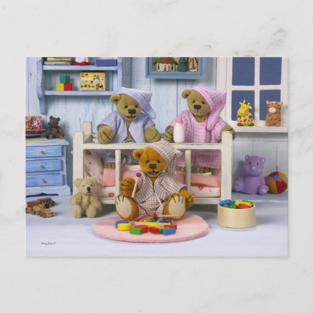 Dinky Bears: Slumber Party Postcard (Front)