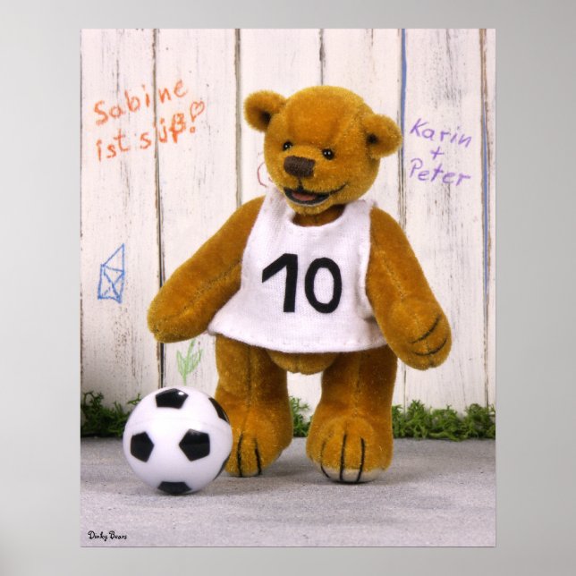 Dinky Bears Soccer Player Poster (Front)