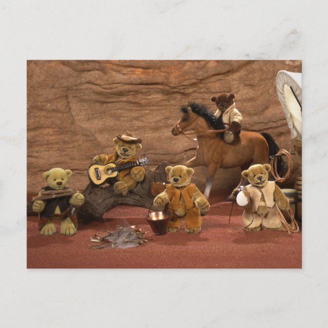 Dinky Bears: Wild West Life Postcard (Front)