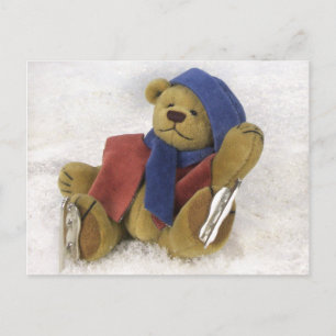 Dinky Bears Winter Fun Postcard