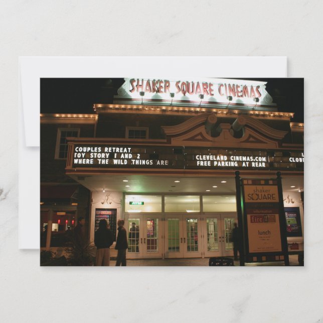 Dinner and the Movies Invitation (Front)