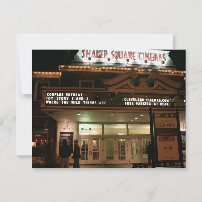 Dinner and the Movies Response Card (Front)