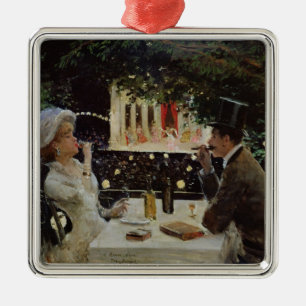 Dinner at Les Ambassadeurs, c.1882 Metal Tree Decoration