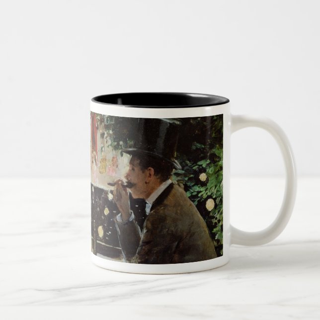 Dinner at Les Ambassadeurs, c.1882 Two-Tone Coffee Mug (Right)
