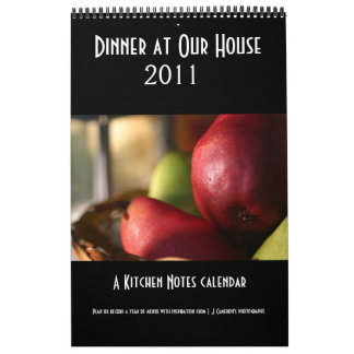 Dinner at Our House calendar