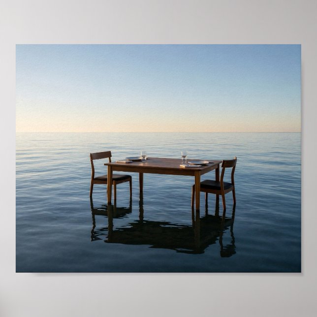 Dinner at the Edge of Nowhere Poster (Front)