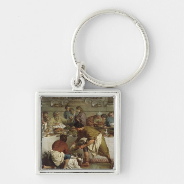 Dinner at the House of Simon, 1737 Key Ring (Front)