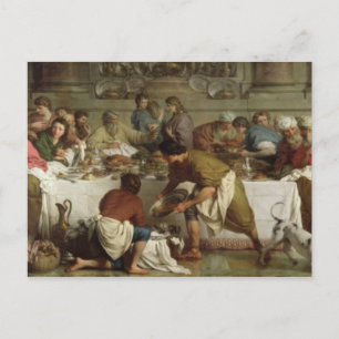 Dinner at the House of Simon, 1737 Postcard