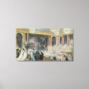 Dinner at the Tuileries, 1867 Canvas Print