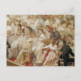 Dinner at the Tuileries, 1867 Postcard