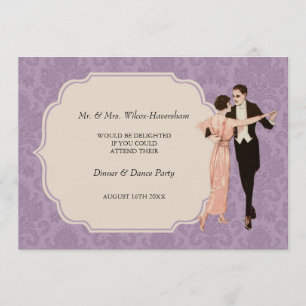 Dinner & Dance Party Vintage Invitation