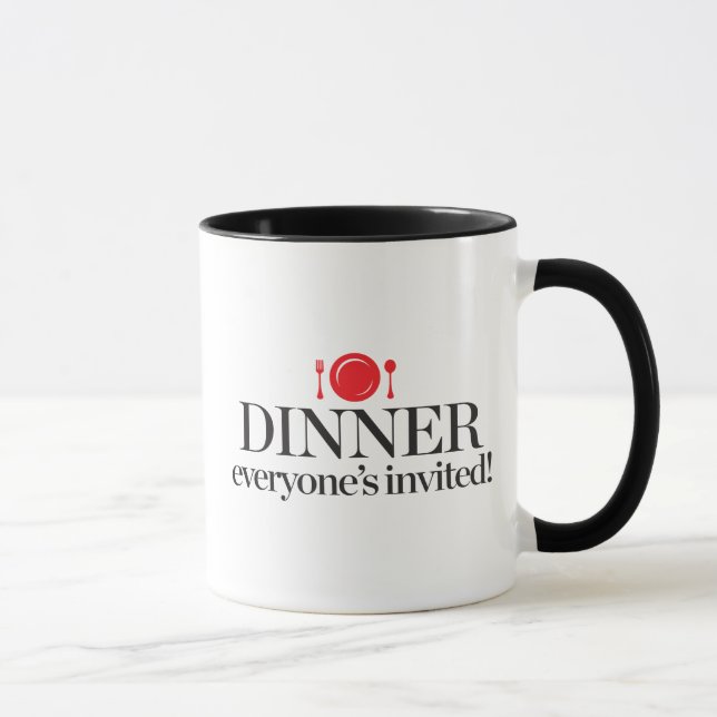 Dinner Everyone's Invited Mug (Right)