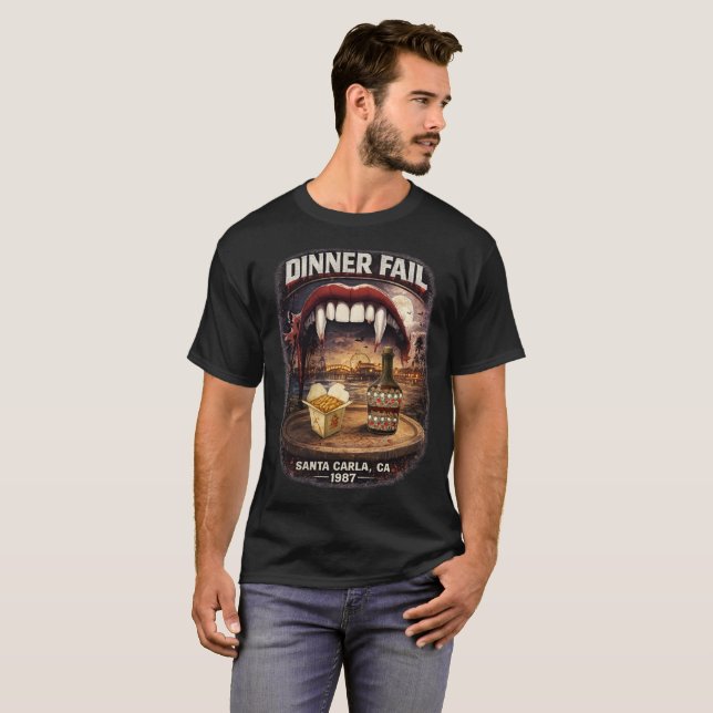 Dinner Fail Men's Dark T-Shirt (Front Full)