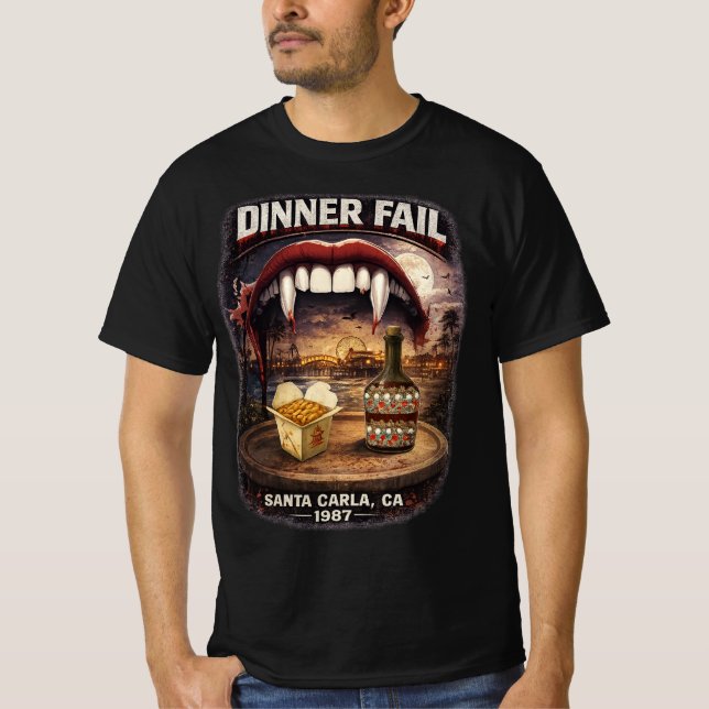 Dinner Fail Men's Dark Value T-Shirt (Front)