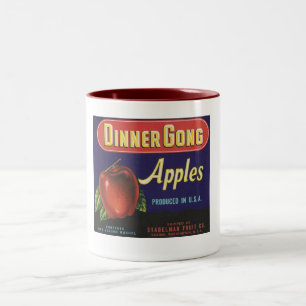 dinner gong apples mug