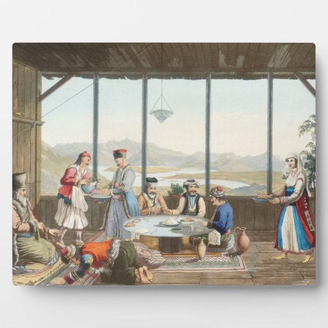 Dinner held at Delphi in honour of the painter by Plaque (Front)