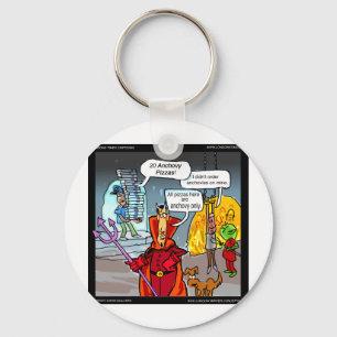 Dinner In Hell Funny Gifts Tees Cards Etc Key Ring