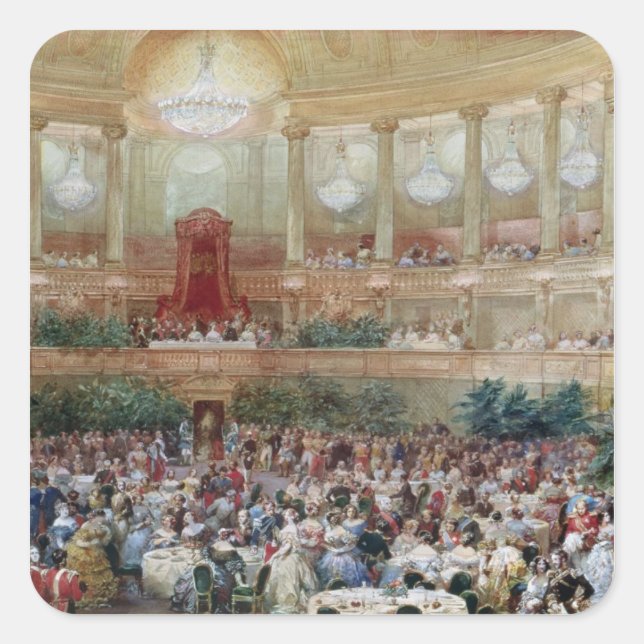 Dinner in the Salle des Spectacles at Square Sticker (Front)
