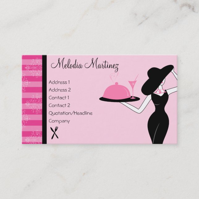 Dinner is Served Business Card (Front)