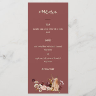 Dinner Menu for Parties, Golden Harvest