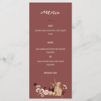 Dinner Menu for Parties, Golden Harvest