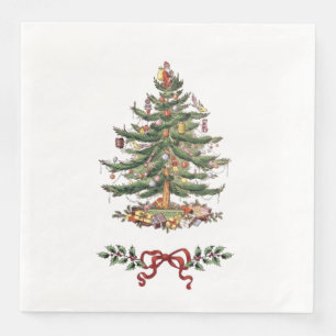 Dinner napkins with Christmas decorations
