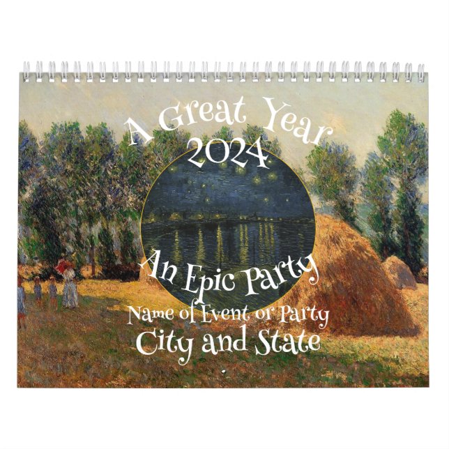 Dinner Party Holiday 2024 Cocktail Wine Cheese Calendar (Cover)