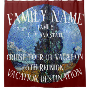 Dinner Party Holiday 2024 Cocktail Wine Cheese Shower Curtain