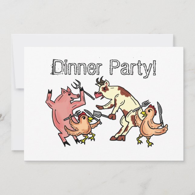 Dinner Party humour invitation (Front)