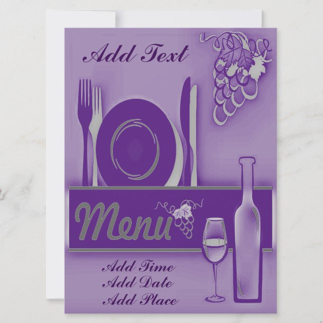 Dinner Party Initations Invitation (Front)