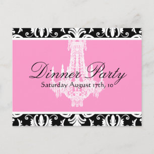 Dinner Party Invitation Postcard