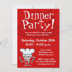 Dinner party invitations