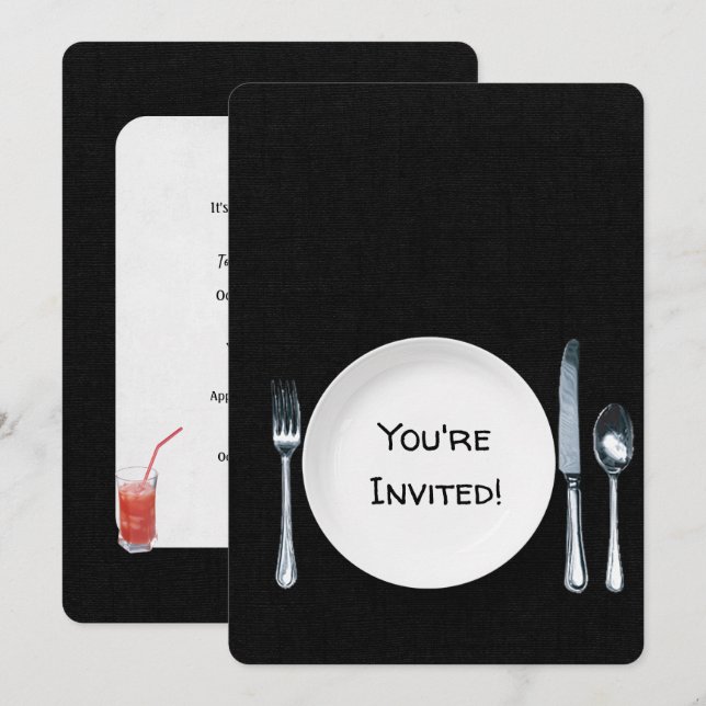 Dinner Party Invite (Front/Back)