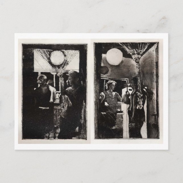 Dinner Party Part I & II Postcard (Front)